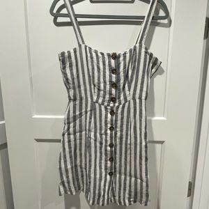 Strip mini dress